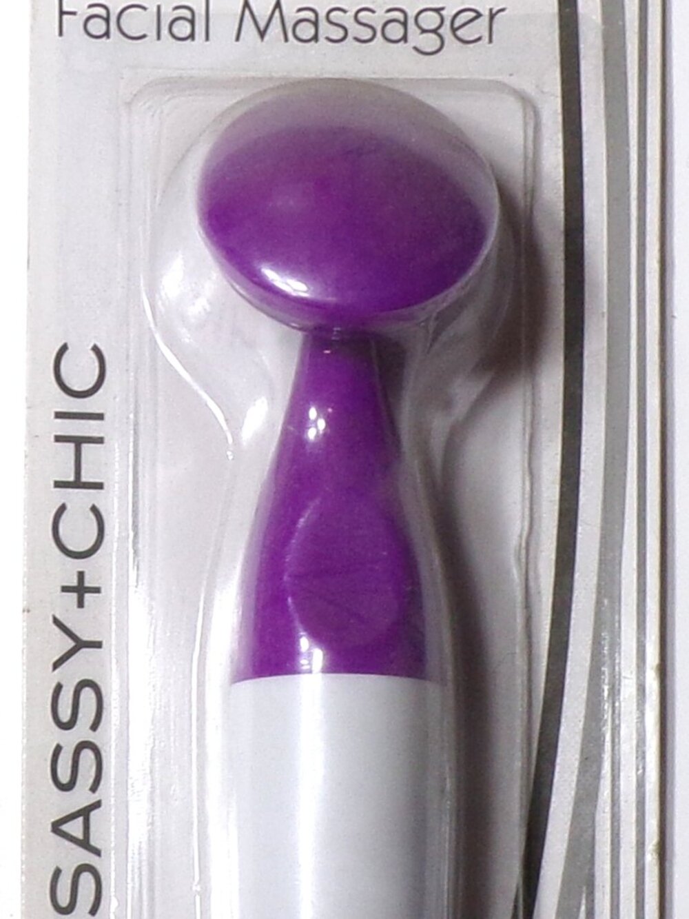 Sassy + Chic Battery-Operated Facial Massager, 1 pc (Purple)